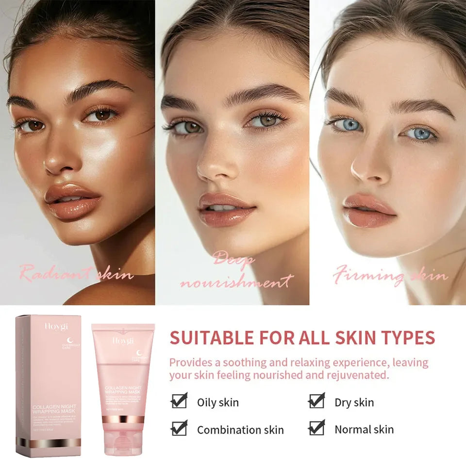 Masque Collagène Bio Peel-Off - Soin Anti-Rides Nuit