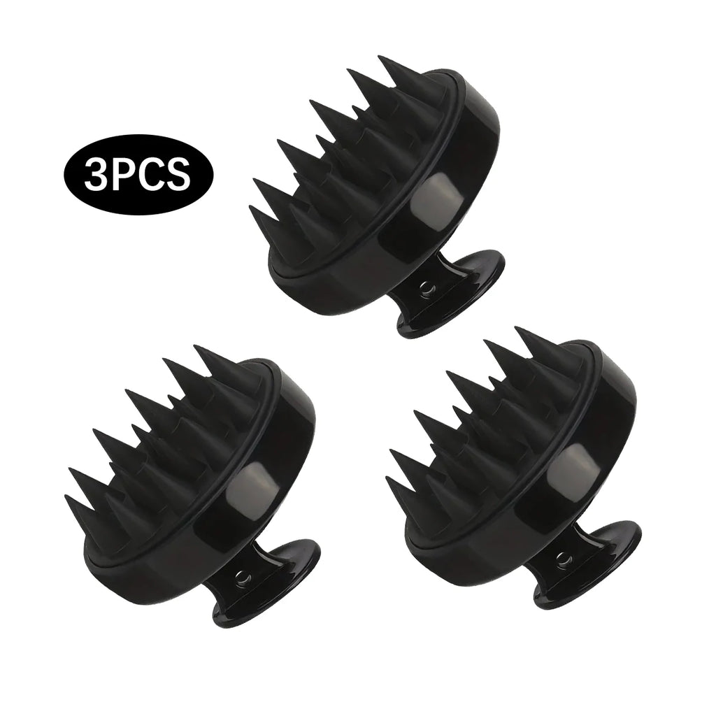 Silicone Shampoo Brush Head Scalp Massage Comb Hair Root Itching Clean The Scalp Thoroughly Body Massage Brush Bath Brush