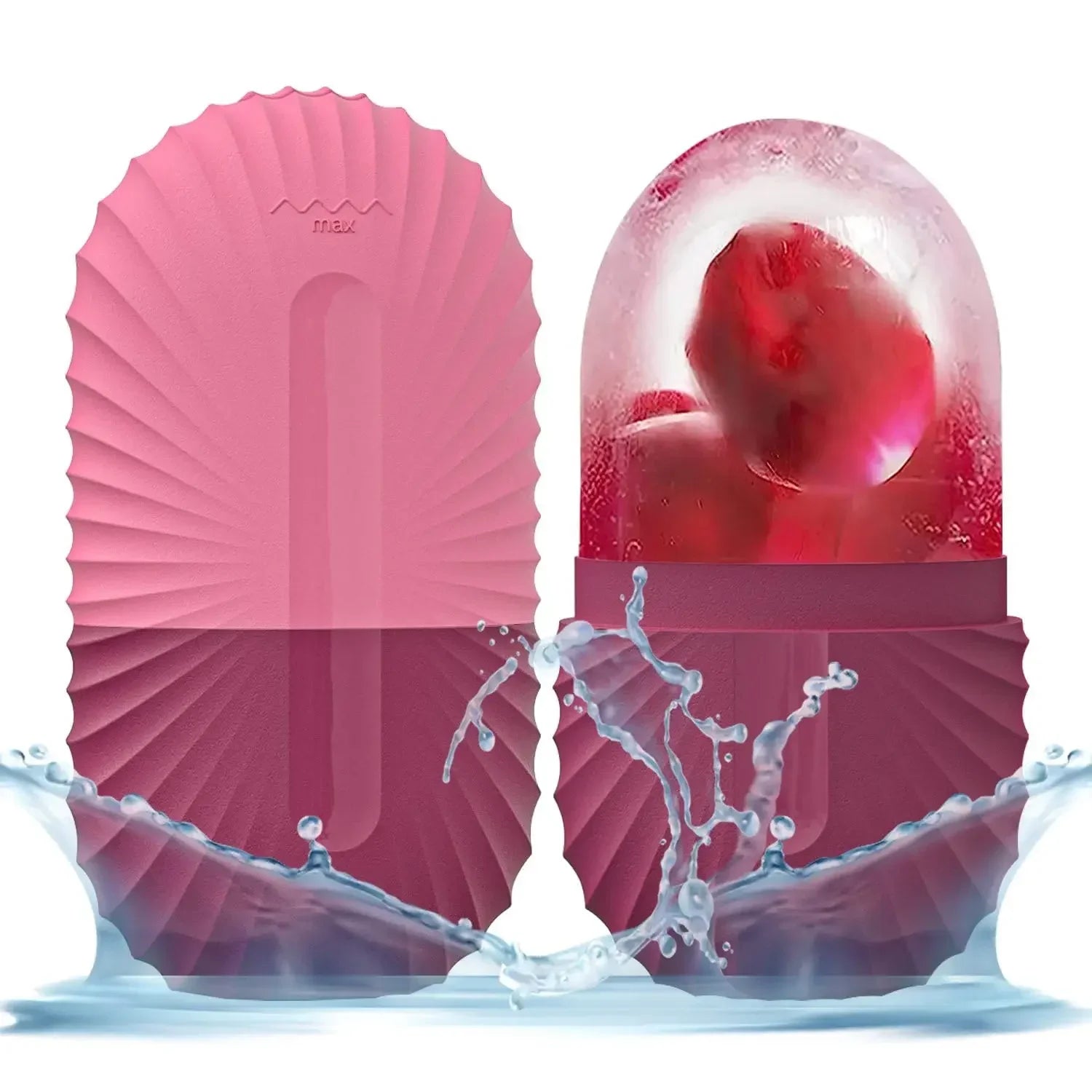 Kit Roller de Glace 3en1 & Gua Sha - Acier Inoxydable