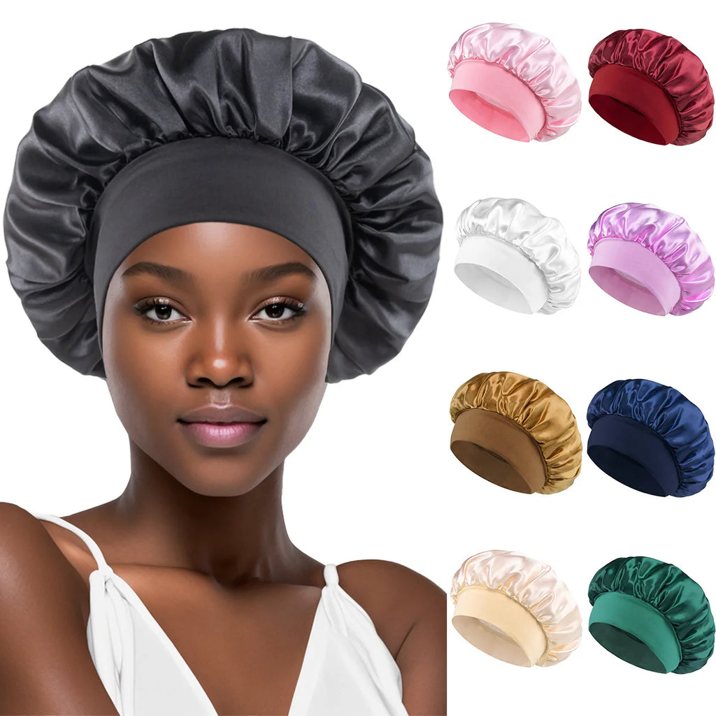 Bonnet de Nuit en Satin - Protection Cheveux