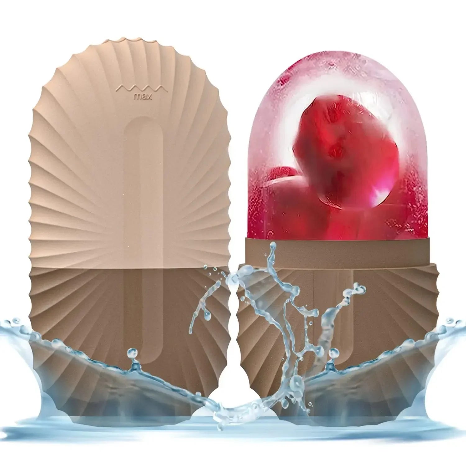 Kit Roller de Glace 3en1 & Gua Sha - Acier Inoxydable