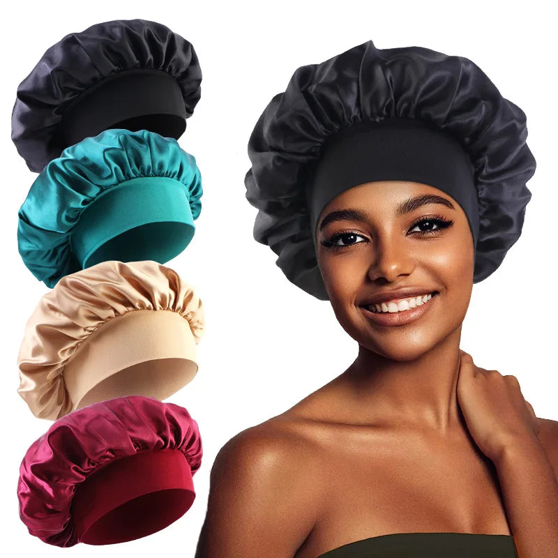 Bonnet de Nuit en Satin - Protection Cheveux